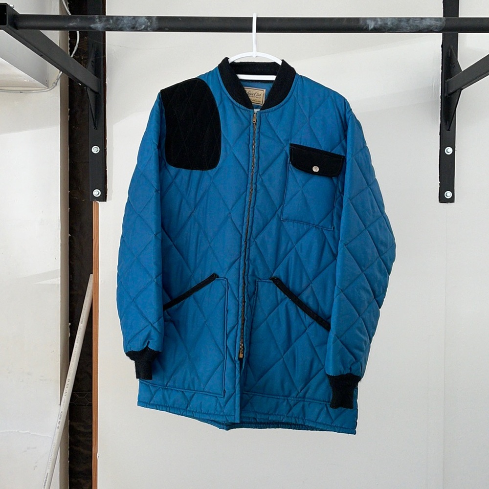 Thrifted Quilted Windbreaker. Gun Club Sportswear.